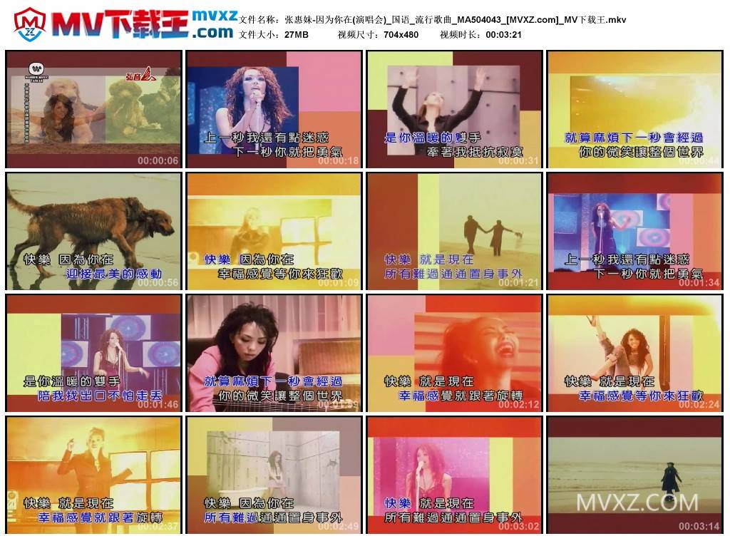 张惠妹-因为你在(演唱会)_国语_流行歌曲_MA504043
